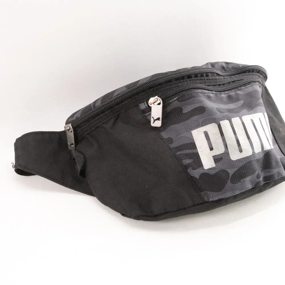 PUMA Fanny Pack Waistpack Unisex Evercat Traverse Black Camo Logo